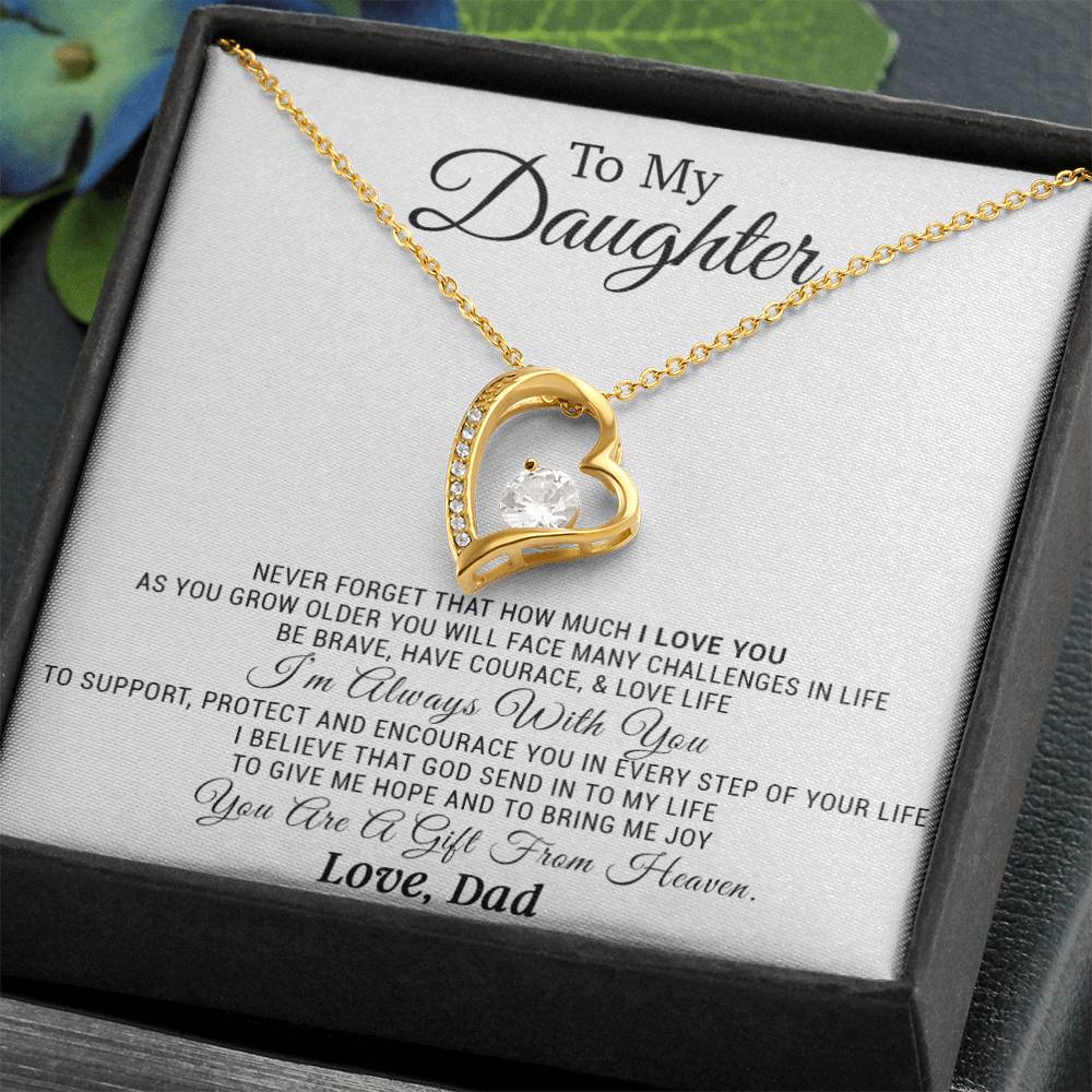 To My Daughter Necklace, Daughter Father Necklace, Daughter Gift from Dad 21_11