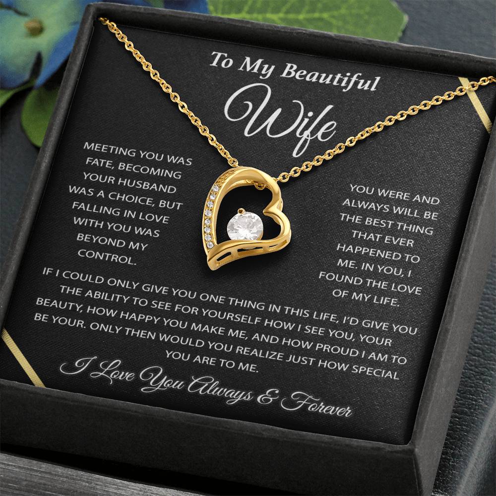 To My Wife Necklace, Wife Gift from Husband, Wife Birthday Gift, Christmas Gift 3_12