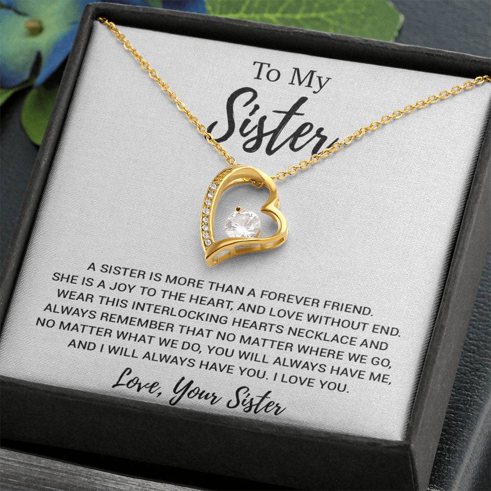 To My Sister Necklace, Brother to Sister, Birthday gift For Sister from Brother 19_2