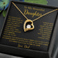 To My Daughter Necklace, Gift for Daughter from Dad, Father Daughter Necklace  4_5_Gold