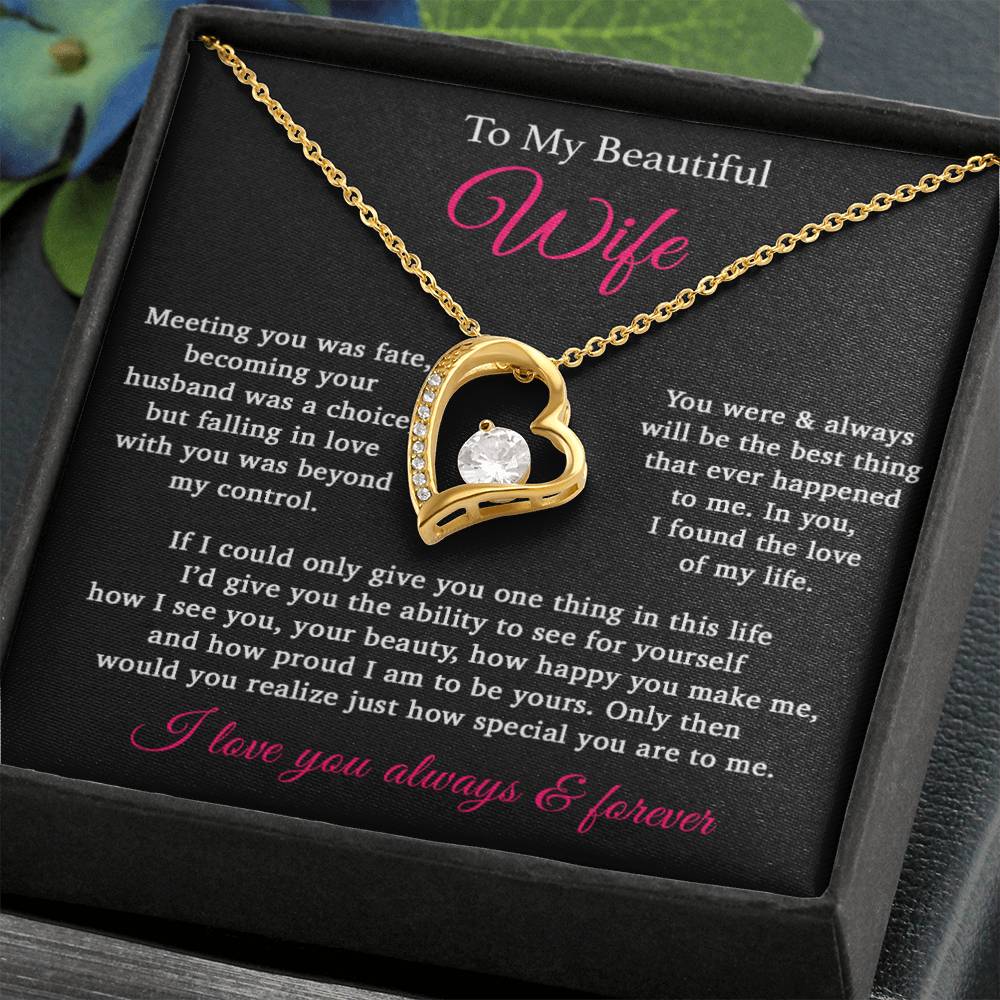To My Wife Necklace Anniversary Gift For Wife, Birthday Gift For Wife, Gift For Wife, Necklace For Wife, Gift For Wife Birthday