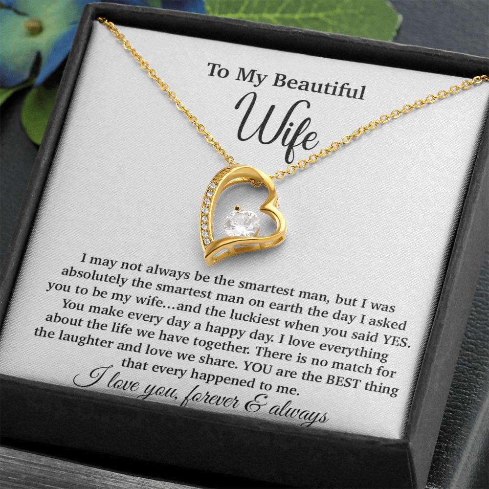 To My Wife Necklace, Gift From Husband, Anniversary Jewelry Gifts Wife