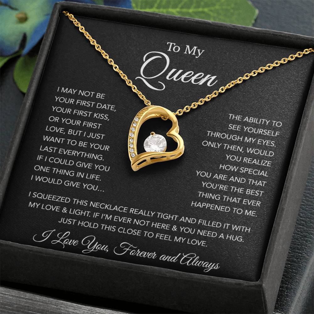 To My Queen Necklace, Anniversary Gift For Wife, Girlfriend Necklace, Birthday Gift For Wife 20_1