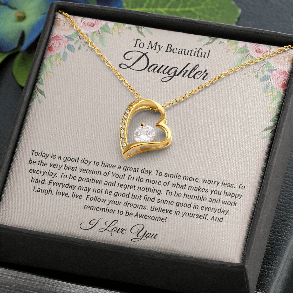 To My Daughter Necklace, Daughter Gift, Daughter Gift From Mom