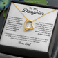 To My Daughter Necklace, Daughter Father Necklace, Daughter Gift From Dad 21_8_White