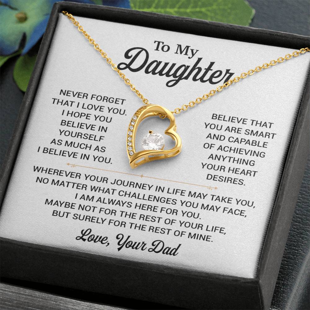 To My Daughter Necklace, Gift for Daughter from Dad, Daughter Father Necklace 8_11