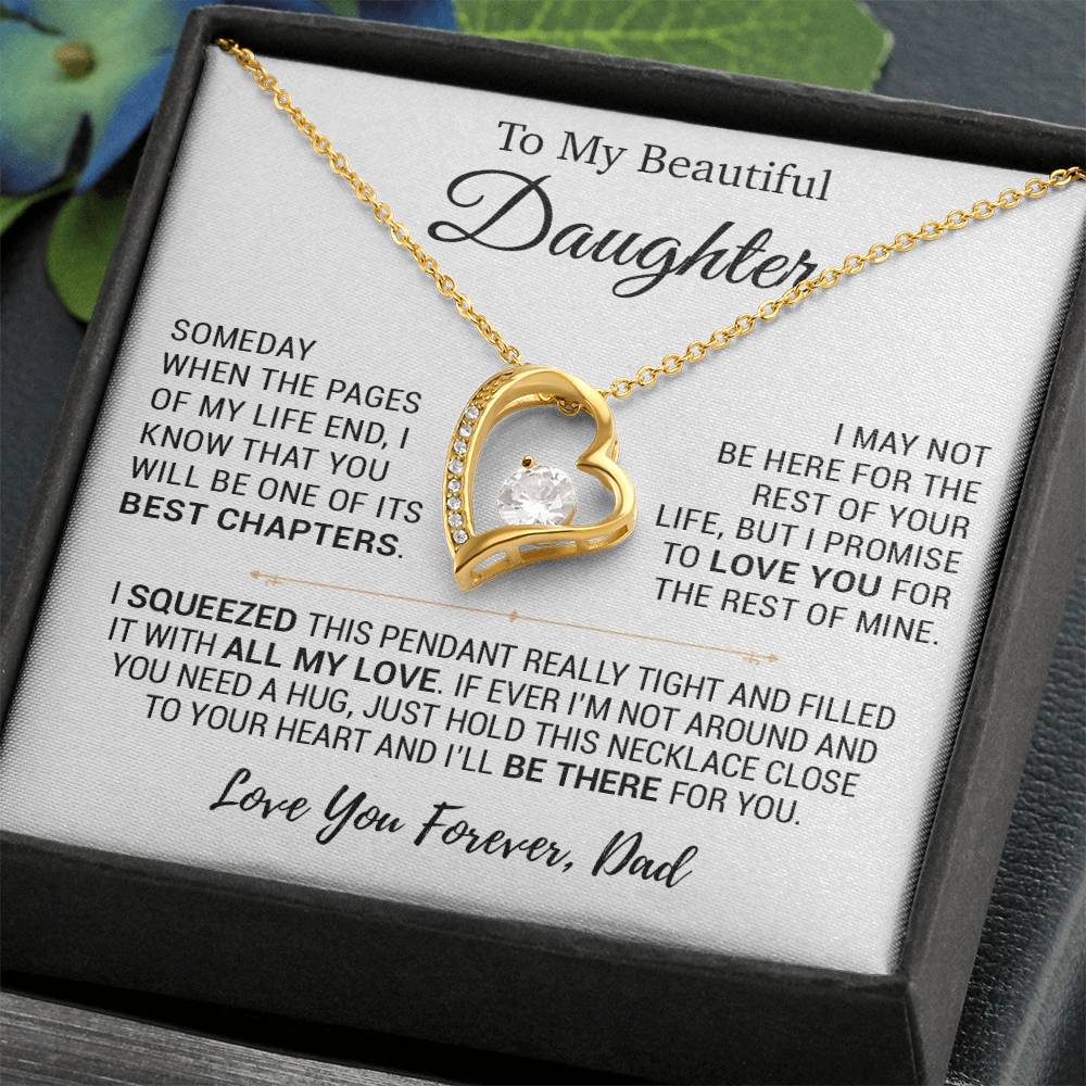 To My Daughter Necklace, Daughter Father Necklace, Daughter Gift From Dad 13_10