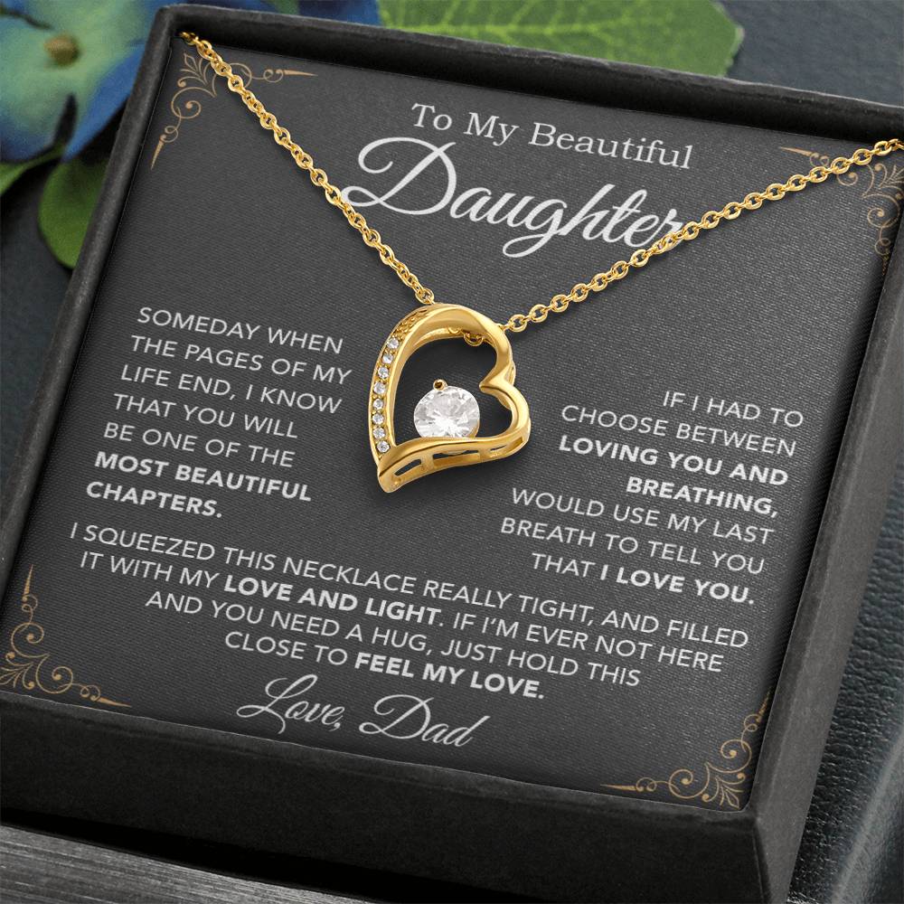 To My Daughter Necklace, Daughter Father Necklace, Daughter Gift From Dad 29_8