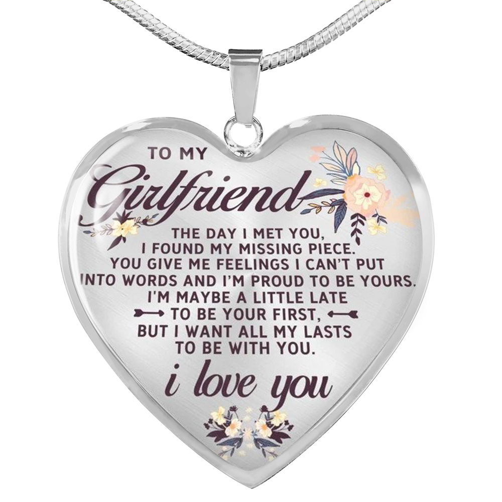 To My Girlfriend Necklace Best Gift For Girlfriend Birthday