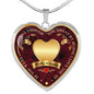 To My Daughter Heart Necklace - Even Though You Are'nt My Blood I Love You
