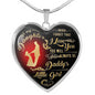 To My Daughter Heart Necklace - Never Forget That I Love You - Gifts From Dad
