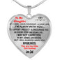 To My Daughter Necklace Best Gift For Daughter From Daddy