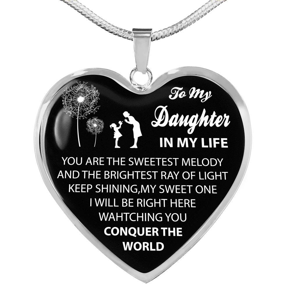 To My Daughter Luxury Necklace From Mommy, Mother And Daughter Necklace