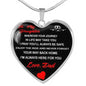 To My Daughter Love Dad - Father and Daughter Necklace Heart Gift from Father