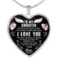 To My Daughter Necklace - How Much I Love You - Best Jewelry Gift from Mom