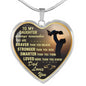 To My Daughter Hear Necklace from Father Always Remember Dad Love You
