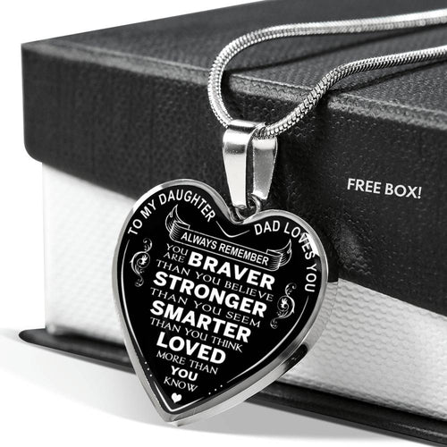 Dad Love Daughter Gift Ideas - Luxury Necklace Birthday Gift From Father Daddy