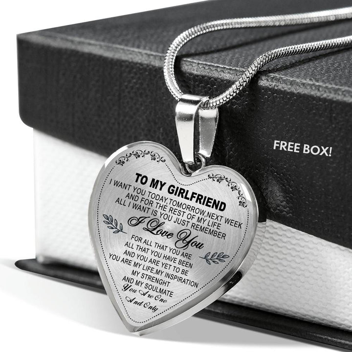 To My Girlfriend Luxury Necklace Best Gift for Girlfriend