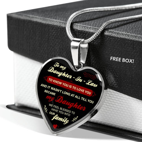 Daughter-In-Law Necklace- To Know You Is To Love You - Gift For Daughter-In-Law