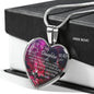 TO MY DAUGHTER HEART NECKLACE - LOVE FOR MY DAUGHTER GIFT FROM DAD