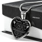 To My Daughter Heart Necklace Gift Ideas from Father Daddy Papa