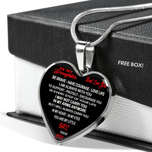 Dad And Daughter Gift - To My Daughter Novelty Luxury Necklace From Father