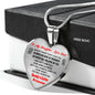 To My Daughter Heart Necklace From Daddy Father Best Gift For Daughter