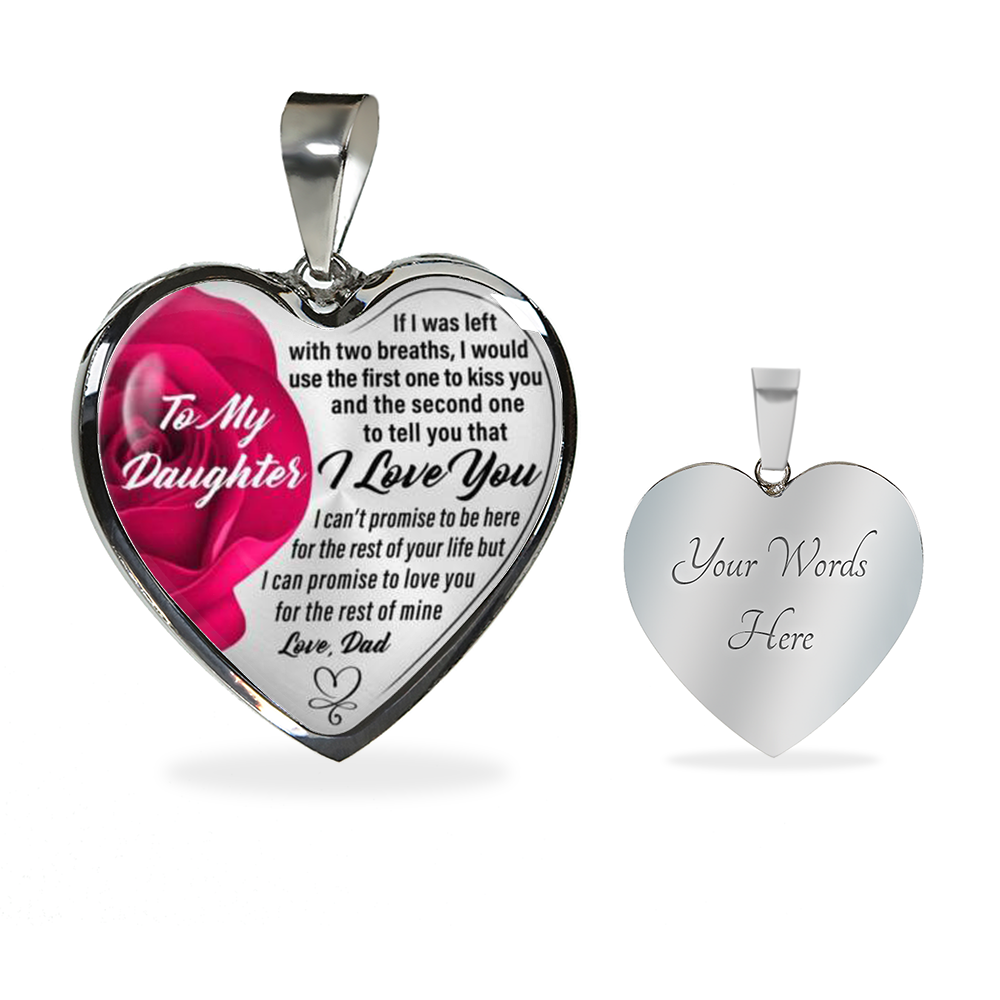 TO MY DAUGHTER NECKLACE - PERFECT AND MEANINGFUL GIFT FOR YOUR DAUGHTER!