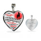 To My Daughter From Mom - Never Feel That You Are Alone - Heart Necklace