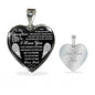 TO MY DAUGHTER HEART NECKLACE - I LOVE YOU FOR THE REST OF MY LIFE