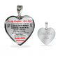To My Daughter Heart Necklace From Daddy Father Best Gift For Daughter