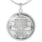 To My Daughter Heart Necklace, Gift for Daughter from Father Papa, Birthday Gift