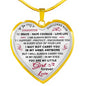 To My Daughter Heart Necklace From Daddy Father Best Gift For Daughter