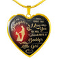 To My Daughter Heart Necklace - Never Forget That I Love You - Gifts From Dad