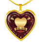 To My Daughter Heart Necklace - Even Though You Are'nt My Blood I Love You