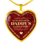 To My Daughter Luxury Heart Necklace, Dad and Daughter Gift For Birthday Wedding