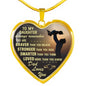 To My Daughter Hear Necklace from Father Always Remember Dad Love You
