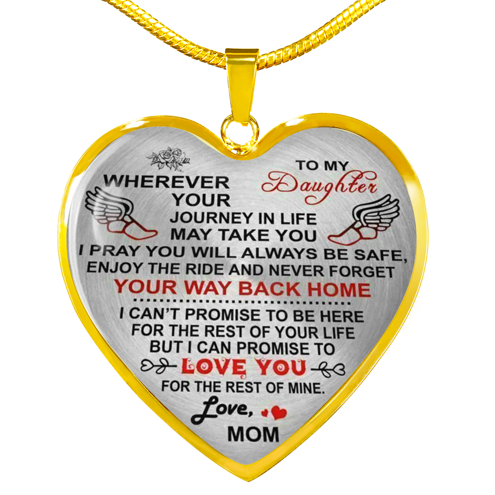 To My Daughter Necklace From Mother, Mommy To My Daughter