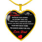 To My Daughter Love Dad - Father and Daughter Necklace Heart Gift from Father