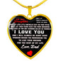To My Daughter Love Dad Necklace - Heart Shape Necklace Gift for Daughter