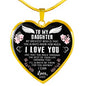 To My Daughter Necklace - How Much I Love You - Best Jewelry Gift from Dad