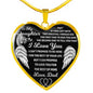 TO MY DAUGHTER HEART NECKLACE - I LOVE YOU FOR THE REST OF MY LIFE