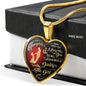 To My Daughter Heart Necklace - Never Forget That I Love You - Gifts From Dad