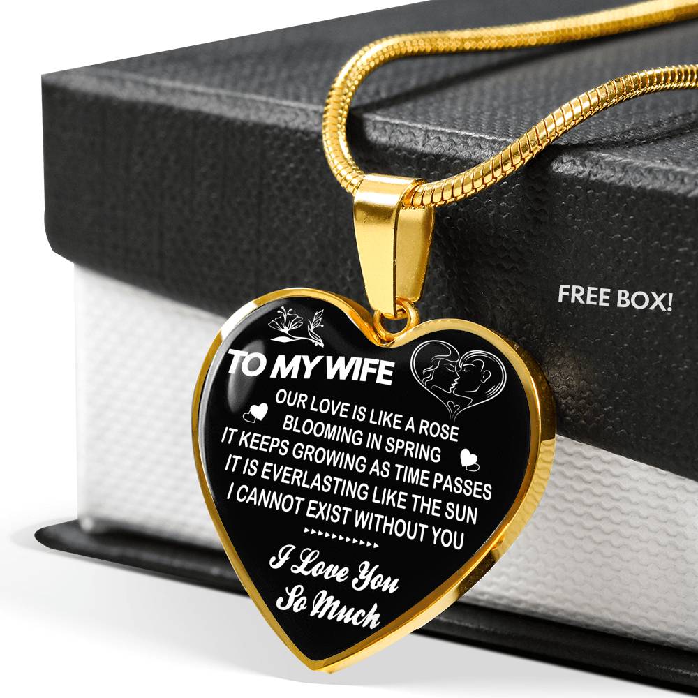 To My Wife Necklace Birthday Gifts For Wife And Husband