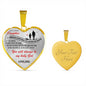 To my Darling Daughter Love DAD Luxury Heart Shaped Necklace Anniversary Gift
