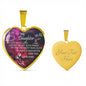 TO MY DAUGHTER HEART NECKLACE - LOVE FOR MY DAUGHTER GIFT FROM DAD