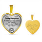 To My Daughter Necklace Birthday Gifts for Daughter from Daddy