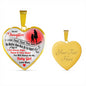 To My Daughter From Mom - Never Feel That You Are Alone - Heart Necklace