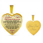 To My Daughter Heart Necklace from Daddy Papa - Unique Novelty Luxury Necklace