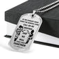 To My Brother Luxury Dog tag Military Ball Chain, Dragon Ball Necklace